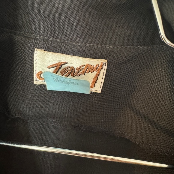 Vintage Black Structured High Neck Jacket | 80s 90s Minimal Unisex - Picture 2 of 5